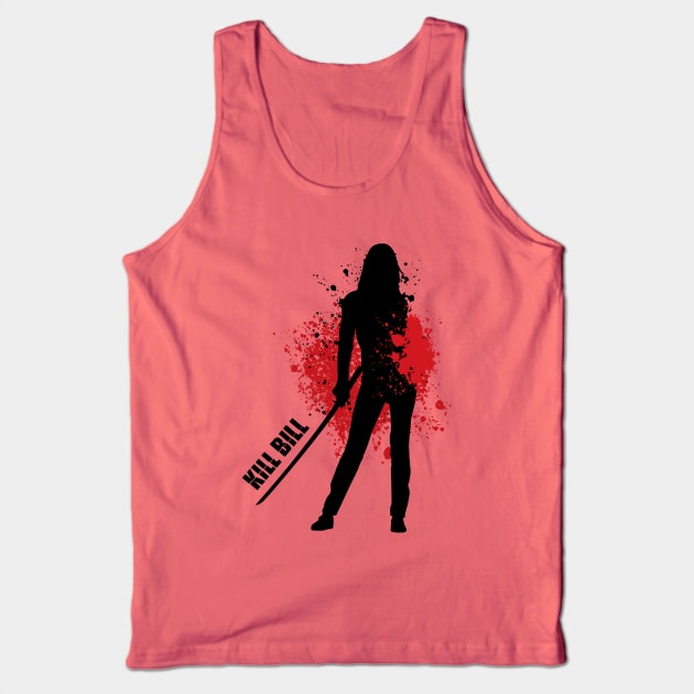 Kill Bill Tarantino Bloody Bride Design Tank Top by TopTeesShop